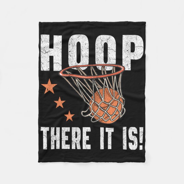 Hoop There It Is! Bysketbyll B-byll Fan  Fleece Blanket (Front)