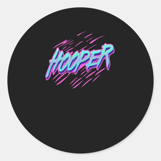 Hooper Slash  Classic Round Sticker (Front)