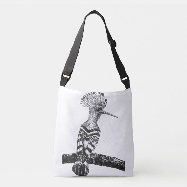 Hoopoe drawing crossbody bag (Front)