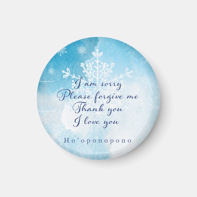 Ho'oponopono Prayer Art Magnet (Front)