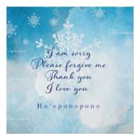 Ho'oponopono Prayer Art Print
