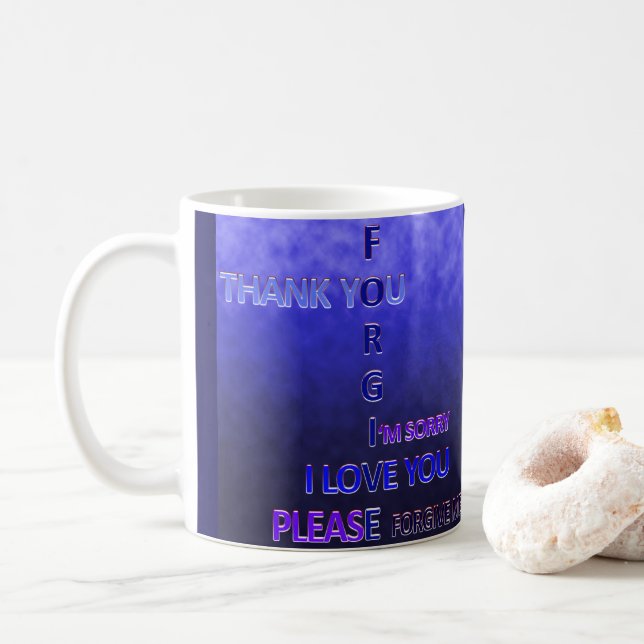 Ho'oponopono Under Solar Water Coffee Mug (With Donut)