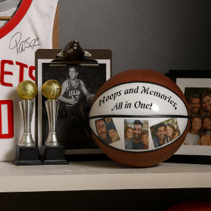 Hoops and Memories All in One - Custom Photo Basketball