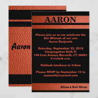 Hoops Bar Mitzvah Invitation