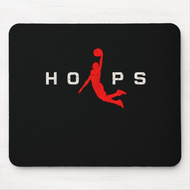 Hoops - Basball Mouse Pad (Front)
