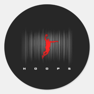 Hoops Basketball Apparel - Basketball  Classic Round Sticker