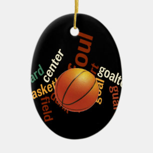 Hoops Basketball Sport Fanatics.jpg Ceramic Ornament