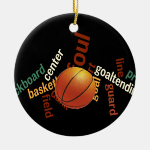 Hoops Basketball Sport Fanatics.jpg Ceramic Ornament
