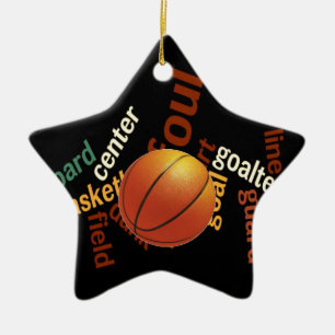 Hoops Basketball Sport Fanatics.jpg Ceramic Ornament