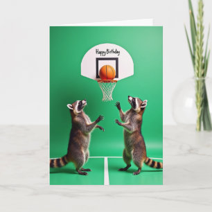Hoops Birthday Animal Card