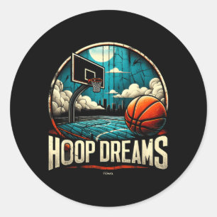 Hoops Classic Round Sticker