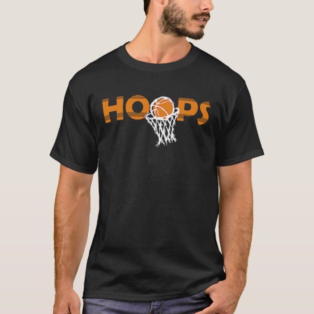 Hoops College March Basketball Madness Tournament  T-Shirt (Front)