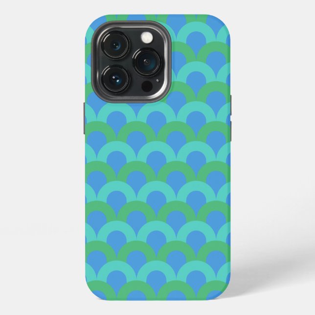 Hoops of Blue iPhone Case (Back)