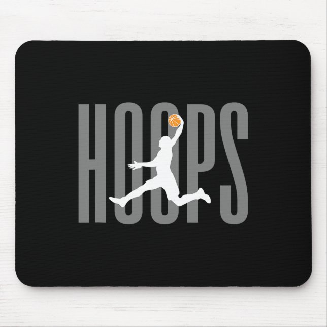 Hoops Sketll Player  Mouse Pad (Front)