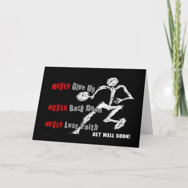 HOOPZONE "Get Well-NEVER" 5x7 card w/plain wht env (Front)