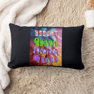 Hooray Brazil Carnival Vibes Lumbar Pillow