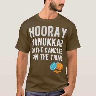 Hooray Hanukkah Funny Dreidel Game Jewish Holiday  T-Shirt