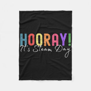 Hooray It's Steam Day Steam Teacher Specials Squad Fleece Blanket