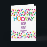 HOORAY ****ON YOUR 13th BIRTHDAY****  Card<br><div class="desc">ON YOUR ****13th**** BIRTHDAY**** TAKE TIME OUT TO "CELEBRATE"  AND IF YOU WISH YOU CAN CHANGE THE VERSE INSIDE!!! THANK YOU FOR STOPPING BY 1 OF MY 8 STORES.</div>