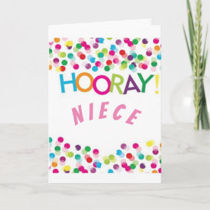 HOORAY TO MY **NIECE**  ON YOUR BIRTHDAY CARD
