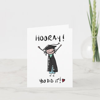 Hooray you did it Graduation Card