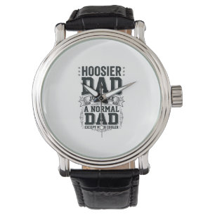 Hoosier Dad Vintage Engraving Quote Shirt Design_1 Watch
