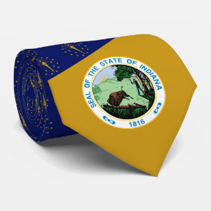 Hoosier Flag & Seal, Flag of Indiana Tie