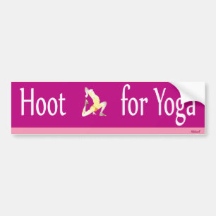 Hoot for Yoga Bumper Sticker