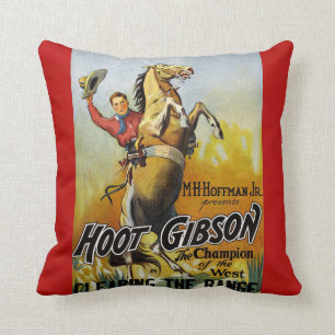 Hoot Gibson Throw Pillow