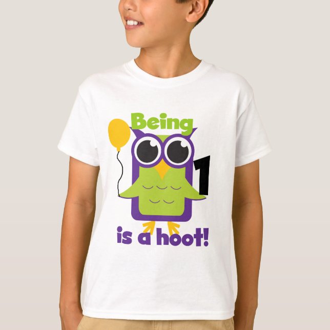 Hoot Owl 1st Birthday T-shirts and Gifts (Front)