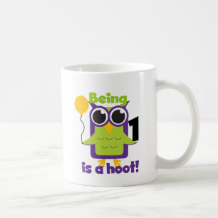 Hoot Owl 1st Birthday T-shirts and Gifts Coffee Mug