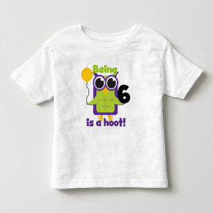 Hoot Owl 6th Birthday T-shirts and Gifts