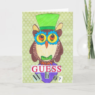 hoot owl note card