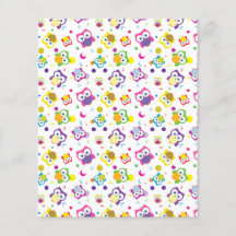 Hoot Owl Woodland Wildlife Polka Dots and Moons