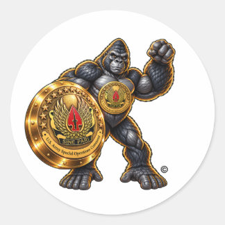HOOT THE GORILLA — HERO STICKER
