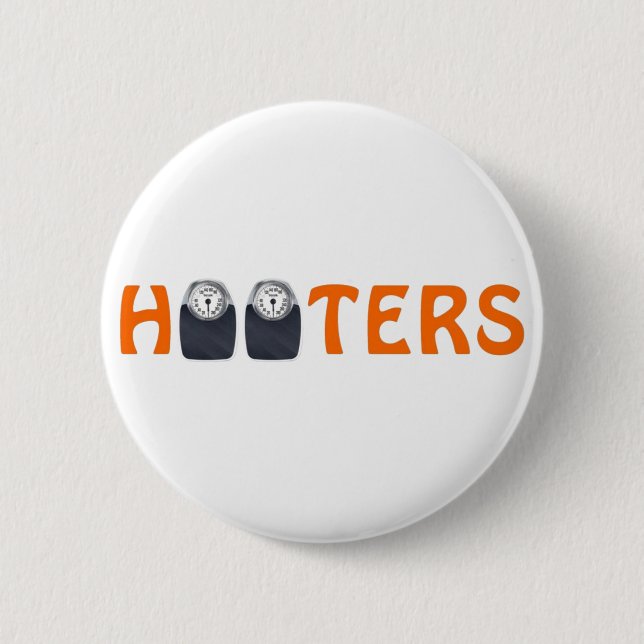 Hooters 2 Inch Round Button (Front)