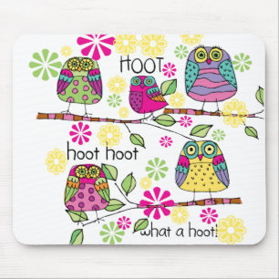 Hootie Owl Mouse Pad