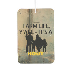 Hootin' good pine air freshness / freshener