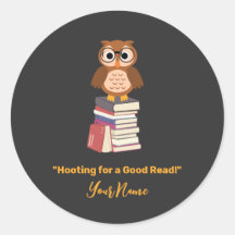 "Hooting for a Good Read!" Book lover