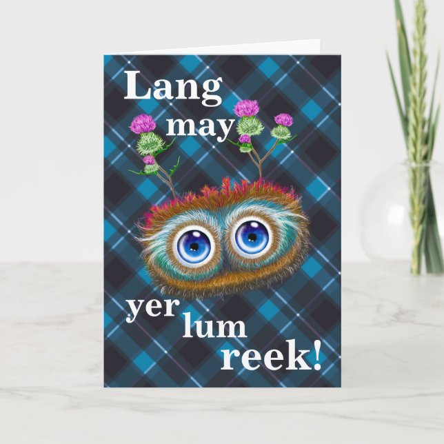 Hoots Toots Haggis! Lang May Yer Lum Reek! Thank You Card (Front)