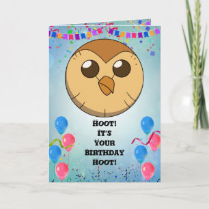 Hooty Birthday Card Invite The Owl House Card