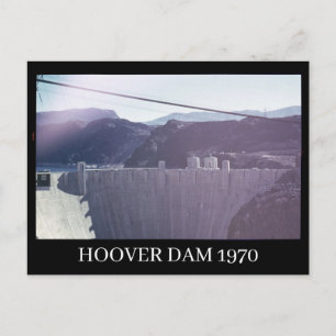 Hoover Dam 1970 Postcard