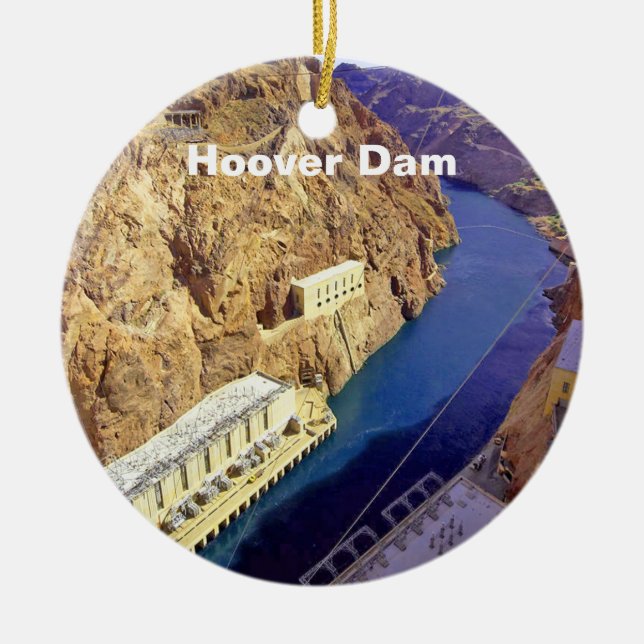 Hoover Dam in Arizona Ceramic Ornament (Front)