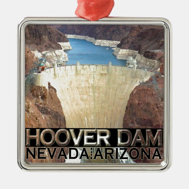 Hoover Dam Metal Ornament (Front)