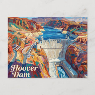 Hoover Dam Nevada Postcard