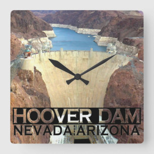 Hoover Dam Square Wall Clock