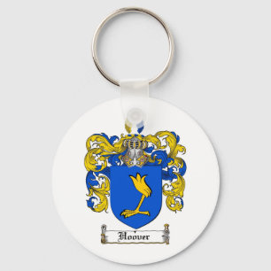 HOOVER FAMILY CREST -  HOOVER COAT OF ARMS KEYCHAIN