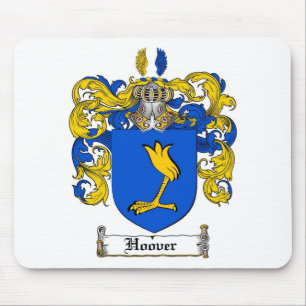 HOOVER FAMILY CREST -  HOOVER COAT OF ARMS MOUSE PAD