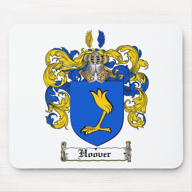 HOOVER FAMILY CREST -  HOOVER COAT OF ARMS MOUSE PAD (Front)