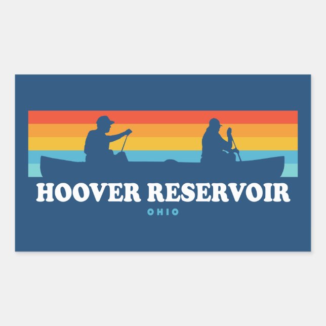 Hoover Reservoir Ohio Canoe Sticker (Front)